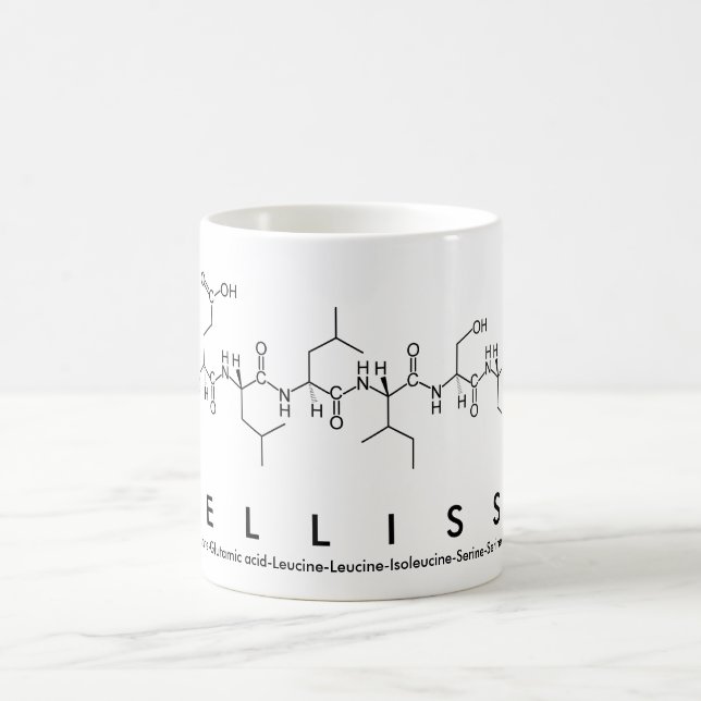 Taza De Café Mellissa peptide nombre mug (Centro)