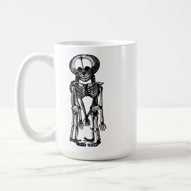 Taza De Café mellizos siameses espeluznantes esqueleto niños ar (Izquierda)