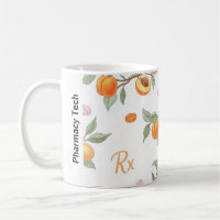 Melocotones, Apricots y RX Pharmacy Mug personaliz