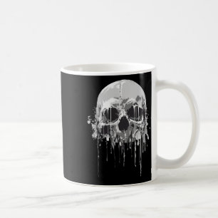 Taza De Café Melodiación Skeleton Dripping Scary Skull Hallowee