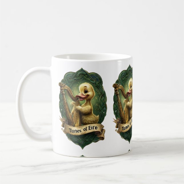 Taza De Café Melodías del Éire, el pato celta ardiendo (Izquierda)