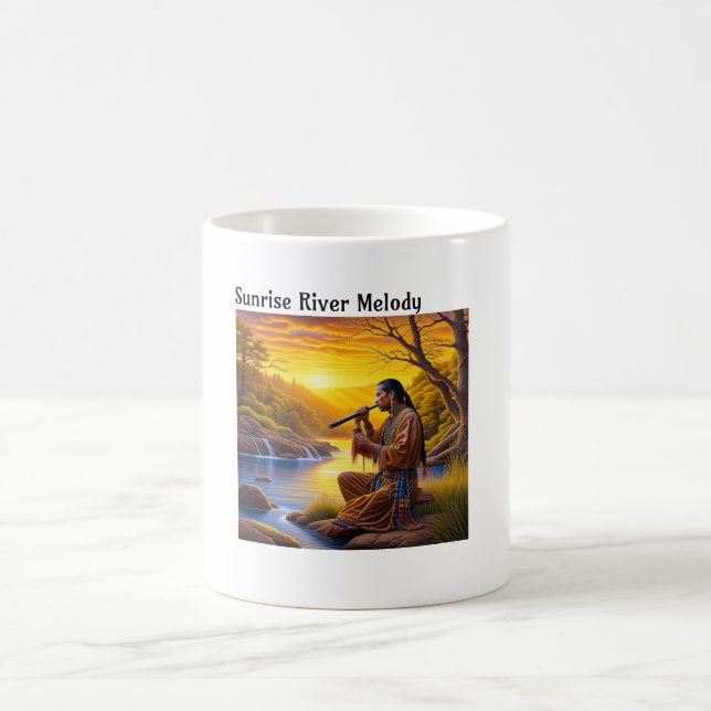 Taza De Café Melody del río Sunrise (Centro)
