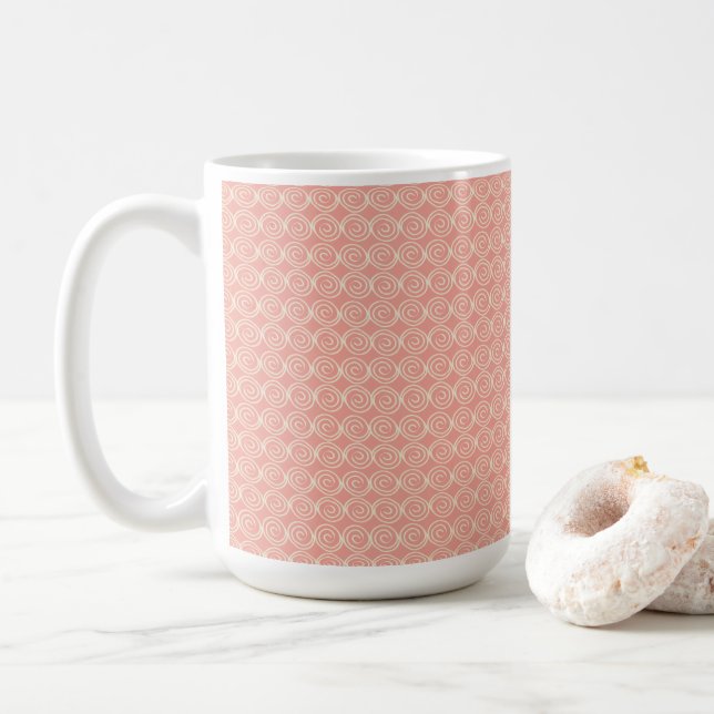 Taza De Café Melón con Mini Cream Swirls Coffee Mug (Con donut)