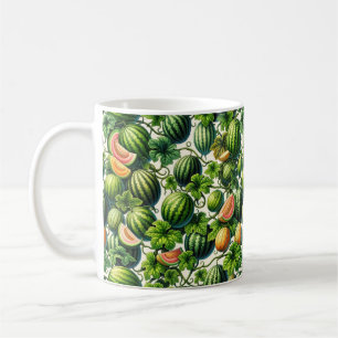Taza De Café Melon Medley: Un Vibrante Parche De Viñetería