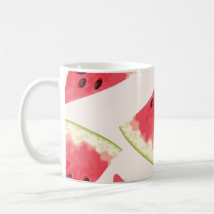 Taza De Café Melones de agua: dulzura de verano sin foco.