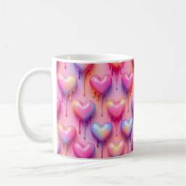 Taza De Café Melting Heart Mug – Pastel Love Design