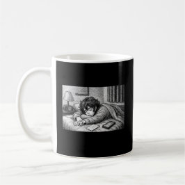 Taza De Café Melting Into Bed • Aesthetic Exhaustion Mug