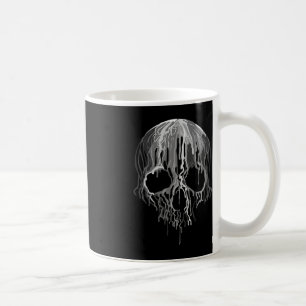 Taza De Café Melting Skull Black White Art Grapheen