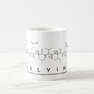 Taza De Café Melvina peptide name mug