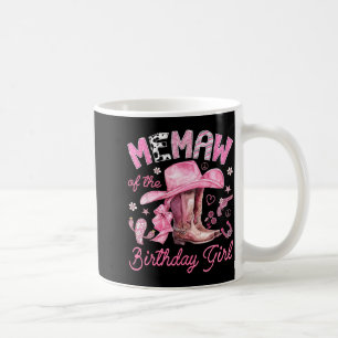 Taza De Café Memaw de la cumpleañera vaquera rosa western