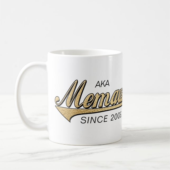 Taza De Café Memaw Mug "AKA Memaw Desde..." (Izquierda)