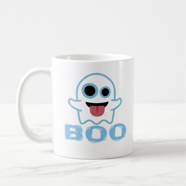 Taza De Café Meme de Boo Silly Funny (Izquierda)