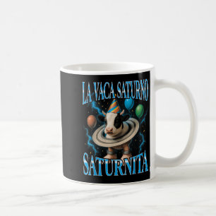 Taza De Café Meme de Brainrot italiano La Vaca Saturno Saturnit
