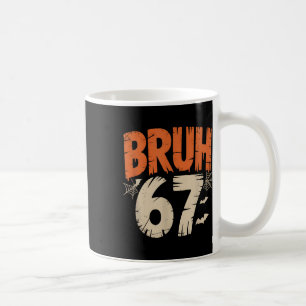 Taza De Café Meme de Bruh Halloween 67