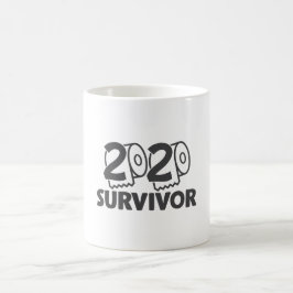 Taza De Café Meme de Coronavirus Funny Survivor 2020