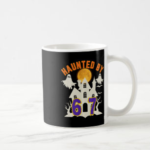 Taza De Café Meme de Fantasma Embrujado de Halloween 67 Seis Si