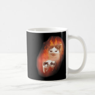 Taza De Café Meme de Gato Enojado Divertido Gato Tonto Amante d
