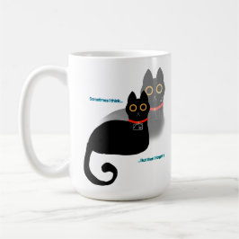 Taza De Café Meme de gato negro olvidadizo café Mug