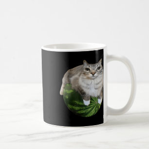 Taza De Café Meme de gato tonto de la sandía