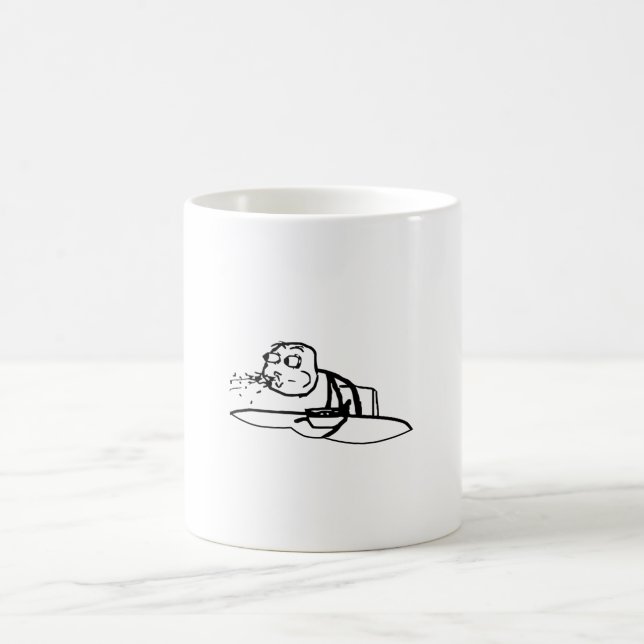 Taza De Café Meme de Guy Spitting Cereal (Centro)