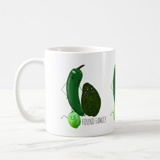 Taza De Café Meme de la familia Guacamole con aguacate lime de  (Izquierda)