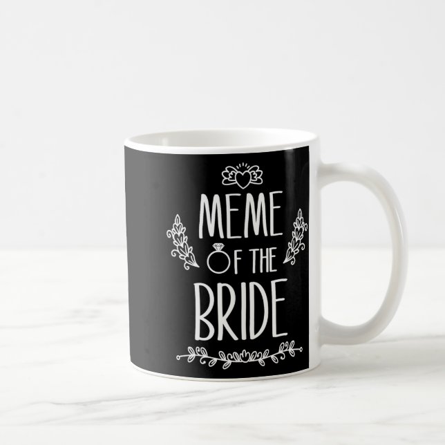 Taza De Café Meme De La Novia Fiesta De Boda Familia (Derecha)