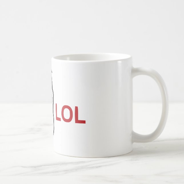 Taza De Café Meme de LOL (Derecha)