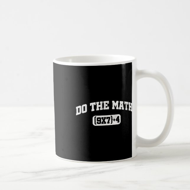 Taza De Café Meme de matemáticas, meme de matemáticas 67, profe (Derecha)