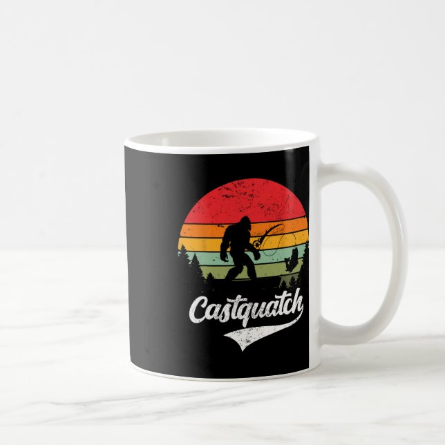 Taza De Café Meme de pesca de Castquatch Funny B Fisherman (Derecha)