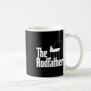 Taza De Café Meme De Pesca Gracioso Del Rodfather Fishing Rod