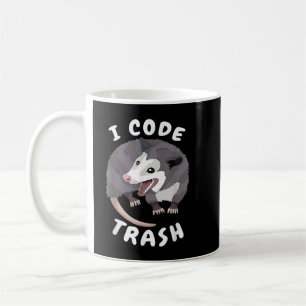 Taza De Café Meme de programación divertida I código Trash Opos