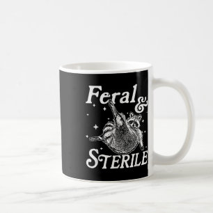 Taza De Café Meme De Raccoon Feral Y Estéril