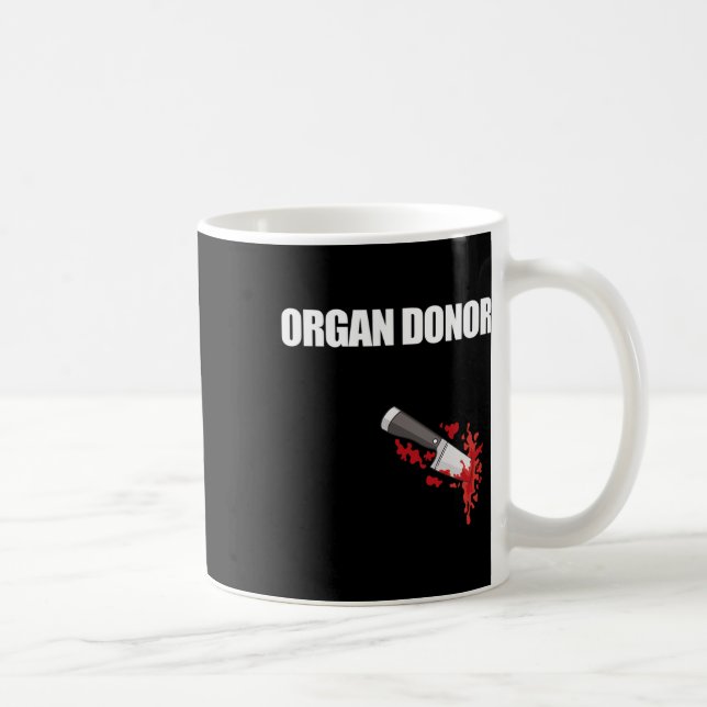 Taza De Café Meme De Riñón De Donante Fun Blooound (Derecha)
