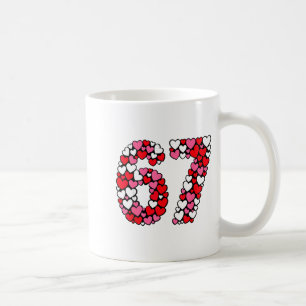 Taza De Café Meme divertido 67 6 7 argot de Gen Alpha para San 