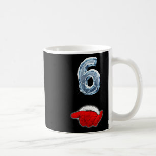 Taza De Café Meme divertido 67 Santa Mano Seis Navidad irónica