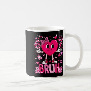 Taza De Café Meme Divertido 67 Seis Siete Bruh Corazón de San V