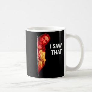 Taza De Café Meme Divertido de Jesús Vi Esa Cita Cristiana Chis