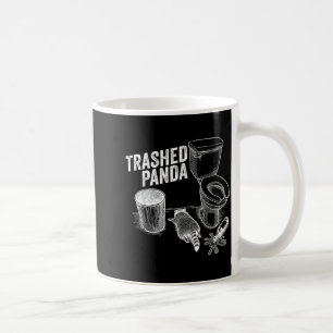 Taza De Café Meme divertido de mapache borracho Mapache destroz