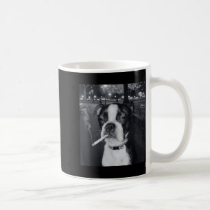 Taza De Café Meme Divertido de Perro Fumando Cigarrillo Meme de