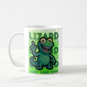 Taza De Café Meme divertido de Weirdcore Lizard Lizard Lizard