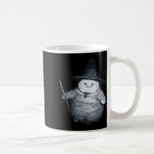 Taza De Café Meme Gatito Mago Gorda Bruja Gato Meme Cerebro de