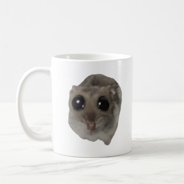 Taza De Café meme, hámster, meme de hámster, hámster triste, di (Izquierda)