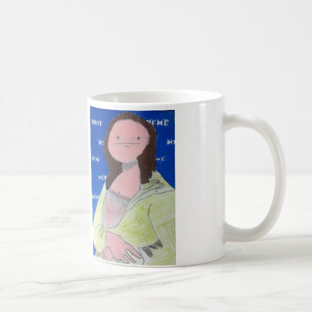 Taza De Café Meme Lisa (Derecha)