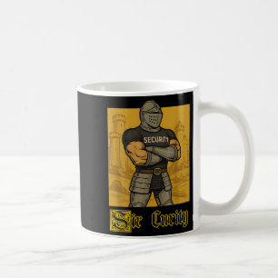 Taza De Café Meme medieval de Sir Curity Funny Security Pun Kni