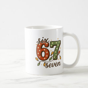 Taza De Café Meme Navidad 67 Seis Siete 6-7 Chiste Divertido de