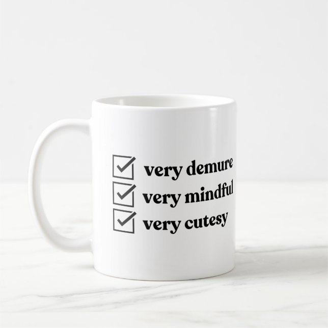 Taza De Café Meme Viral Mug Muy Demo (Izquierda)