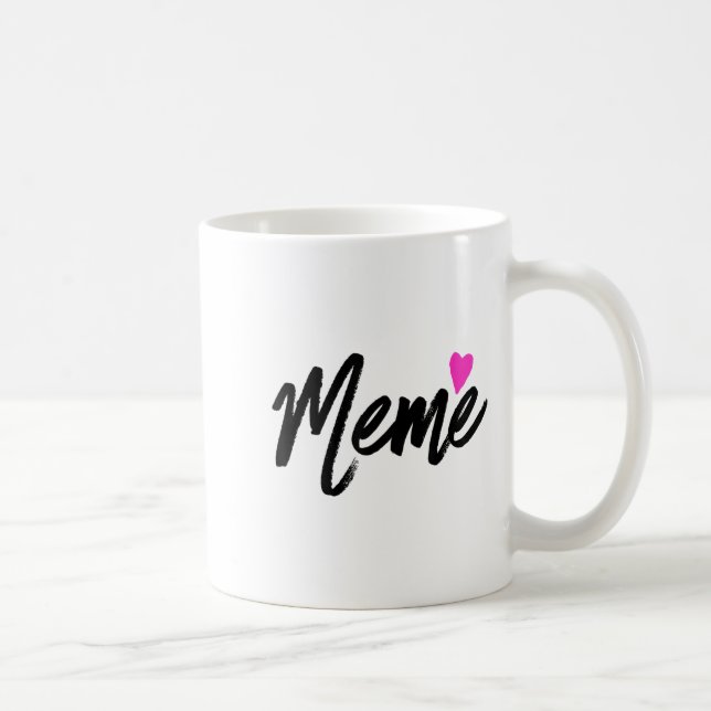 Taza De Café Meme With Nk Heart Grandmother Gift  (Derecha)