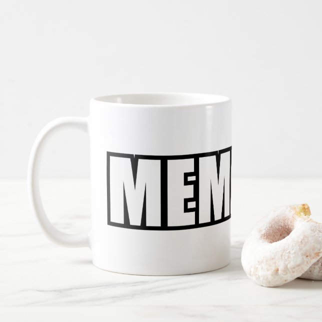 TAZA DE CAFÉ MEMEABLE (Con donut)