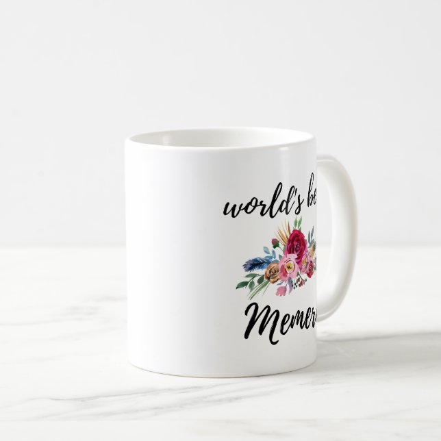 Taza De Café Memere café de la abuela canadiense francesa (Anverso derecho)