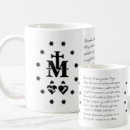 Taza De Café Memorare Oración Virgen María Medalla Milagrosa